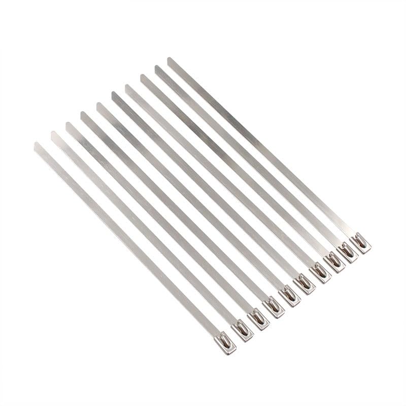 Fascetta stringicavo 10 pezzi in acciaio inox fascette stringicavo in metallo fascette stringicavo gestione cavi fascette stringicavo fascette stringicavo per tubi di scarico fascette stringicavo