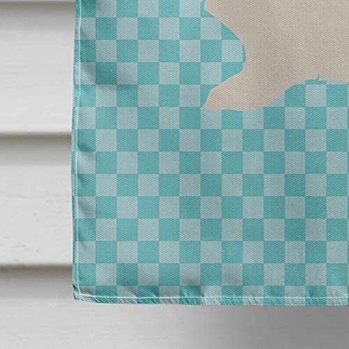 Drapeau lapin hermine à carreaux bleus grand format extérieur multicolore BB8138CHF - 5