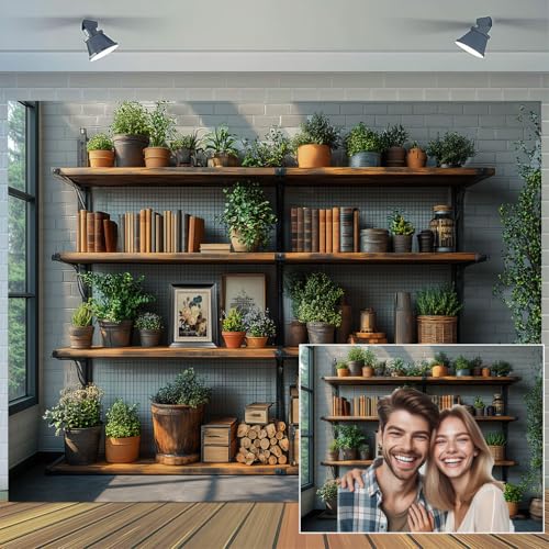 7X5ft Podcast Office Photo Backdrop Photography Background, Zoom Backdrops for