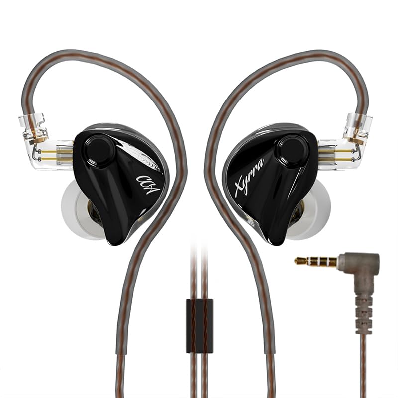 Écouteurs intra-auriculaires de jeu CCA Xyrra filaires 1DD+1BA à isolation phonique