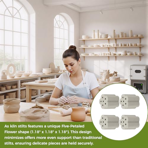 Échasses de poterie pour éviter les coulures d'émail dans le four