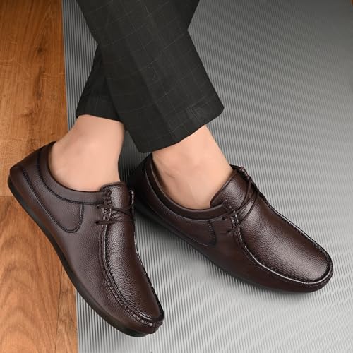 Image of Centrino Mens Uniform Dress Shoe |Formal Shoe for Men|Lace-up Shoe Business |Provide Comfort Perfect for Formal Wear, Business Casual, and Parties (6624)