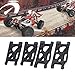 4Pcs Rc Suspension, Black Plastic for 144001 Arm Front Rear 144002 124019 124018 124017 144010