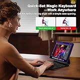 Vushola Magic Keyboard Case for iPad 10th Generation 2022& 11th (A16,2025),Magnetic Stand 10.9 inch 10th/11th Gen iPad Case with Keyboard,Built-in Multi-Touch Trackpad,Auto Sleep/Wake,Backlit (Black) - Image 3
