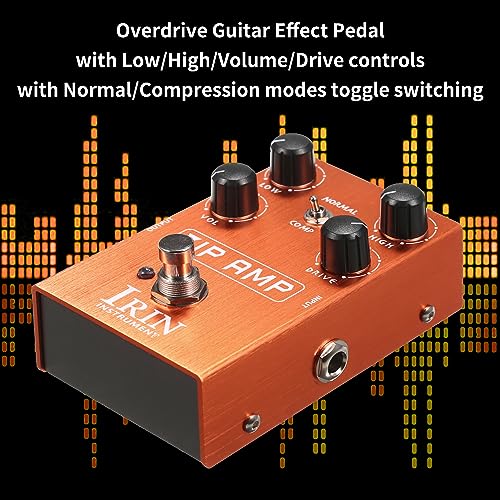 Jemora Overdrive Guitare Pédale d’effet avec Modes Normal/Compression Interrupteur à Bascule Bas/Haut/Volume/Drive 4 Boutons de Contrôle pour Guitare Électrique – ZIP AMP - Les Beatles, Paul McCartney, John Lennon, RIngo Starr, George Harrison Jemora Overdrive Guitare Pédale d'effet avec Modes Normal/Compression Interrupteur à Bascule Bas/Haut/Volume/Drive 4 Boutons de Contrôle pour Guitare Électrique - ZIP AMP – Image 4