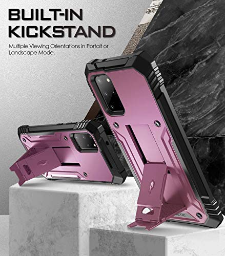 Coque Samsung S20+ antichoc violette protège efficacement des chutes