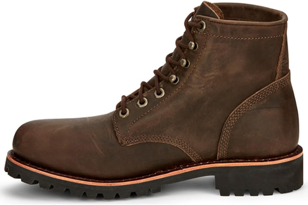 Chippewa Mens Classic 2.0 6 Inch Electrical Steel Toe Work Safety Shoes Casual - Brown - Size 11 D