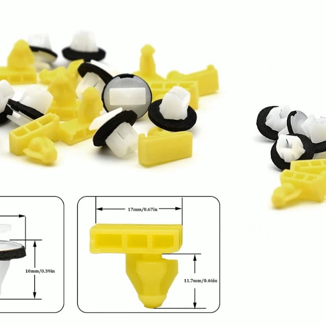 ECSiNG - Kit De 11 Clips De Passage De Roue En Nylon/plastique Pour Nissan JUKE - Remplace 76882JG10A, 0155309321 Pièce Détachée Carrosserie