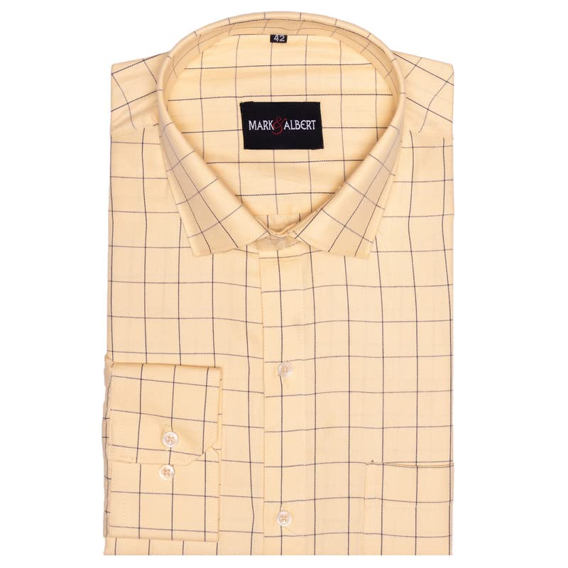 Image of MARK & ALBERT Men's Cotton Formal Shirt