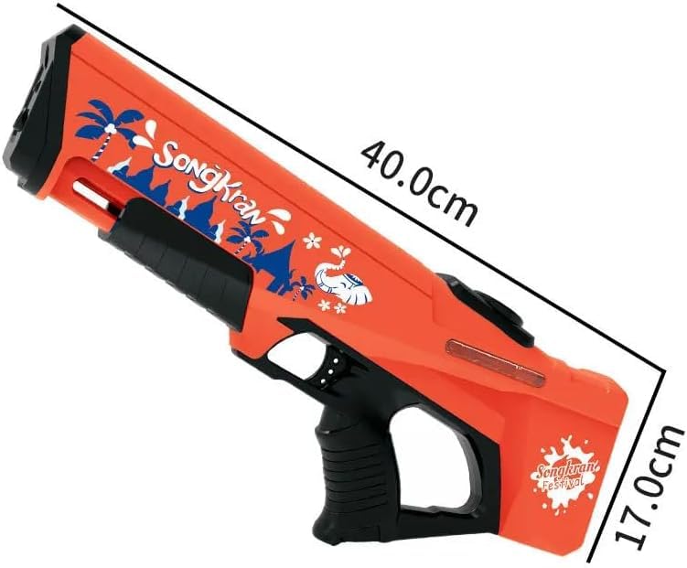 Image of Electric Dual-Mode Super Large Water Gun with Auto Water Suction & 550CC Power Battery- High-Power Blaster, 30-40 Feet Range, Leakproof, USB Rechargeable - Ultimate Water Battle Toy for Kids 3+