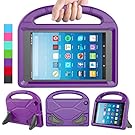 LEDNICEKER Kids Case for Fire HD 8 2016/2018/2017 - ShockProof Handle Friendly Convertible Stand Kids Case for Fire HD 8 inch Tablet (7th & 8th Generation Tablet, 2016 & 2017 & 2018 Release) - Purple