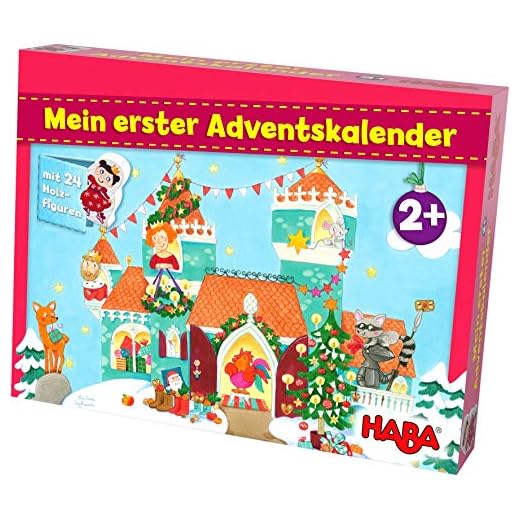 HABA-Mi Primer Calendario de Adviento con Castillo de Princesa, para niños a Partir de 2 años. (304904)