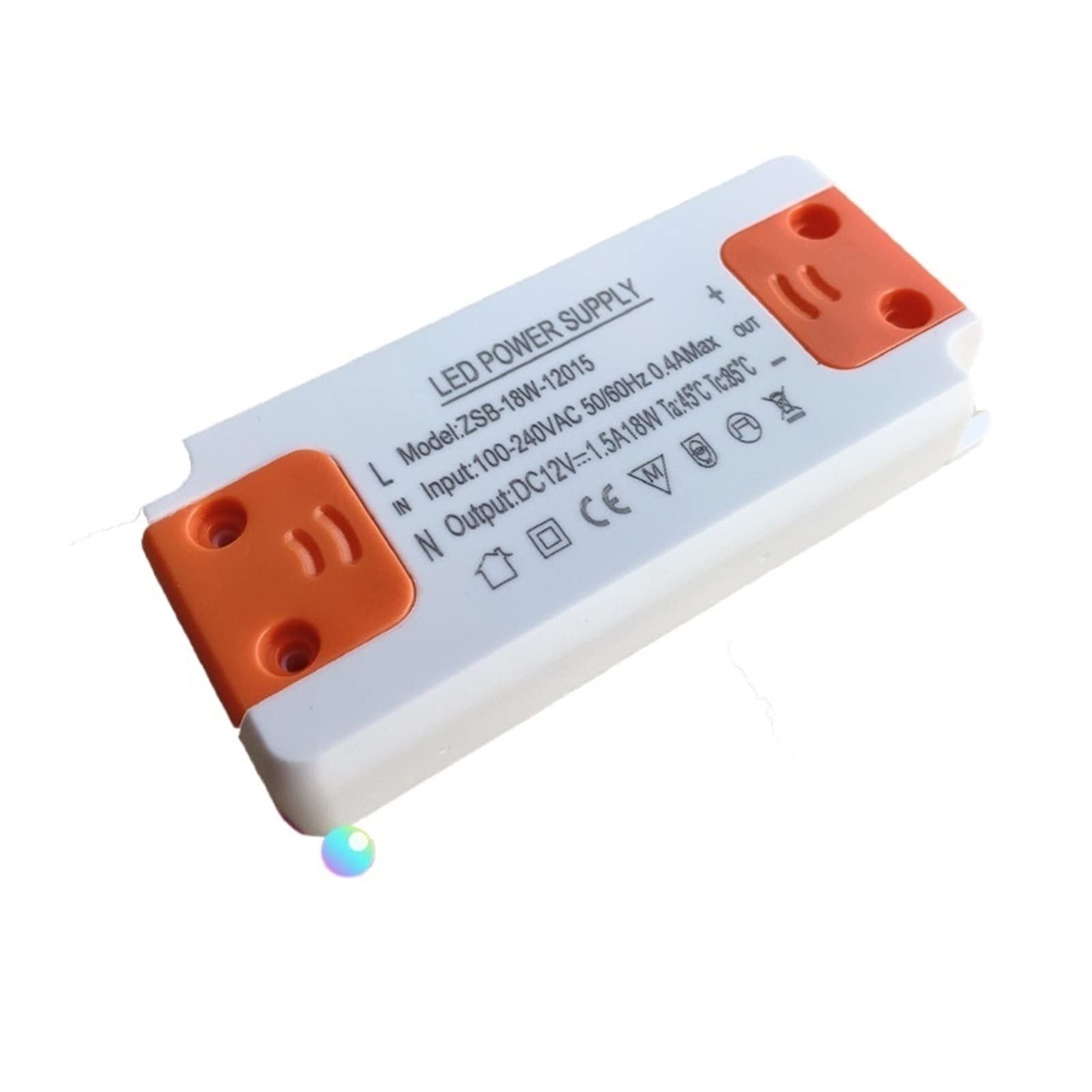 Alimentation LED 18W 24V extra plate à tension constante pour miroir de salle de bain