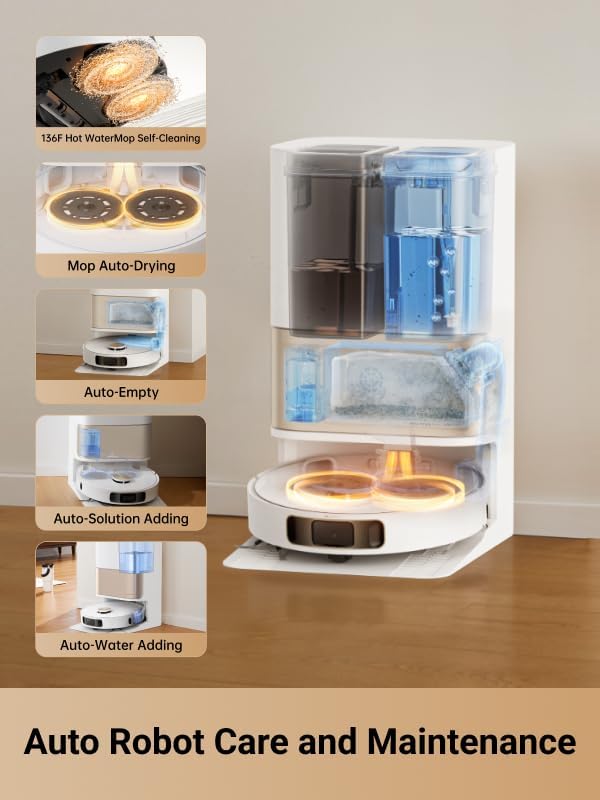 Image of DREAME L10 Prime Robot Vacuum and Mop, Self-Cleaning Dual Mop Pads with Auto Drying, 3L Clean /Used Water Tank, 7mm Mop Lifting for Carpets, LDS Navigation with 3D Mapping, WiFi /App Control (L10S)