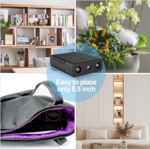 Smallest Wireless Wifi Camera,HD1080P Security Camera For Home Security,Baby Monitor IP Camera with Night Vision,Motion Detection,Cloud Storage for Security with iOS Android APP for Indoor/Outdoor