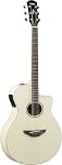 Guitare acoustique-électrique Yamaha APX600 VW, corps mince, Blanc vintage