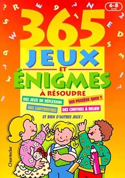 Paperback 365 Jeux et énigmes à résoudre (6-8 a.) [French] Book