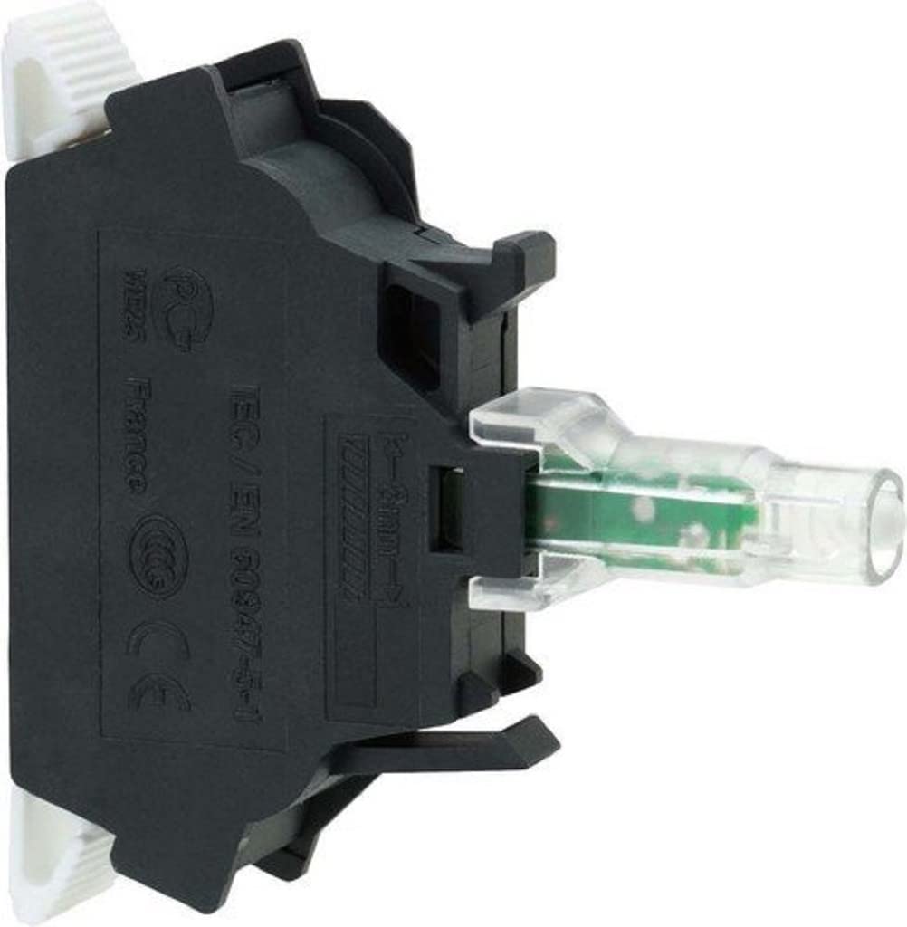 Bloque luminoso LED Schneider mss 40 27 de 120V leverlock blanco para piloto indicador modular
