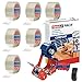 tesa Paketklebeband 66m : 50mm transparent farblos Verpackungsband Packband (6 Rollen + Handabroller 6400 + 1 Gratis Isoliergewebeband)