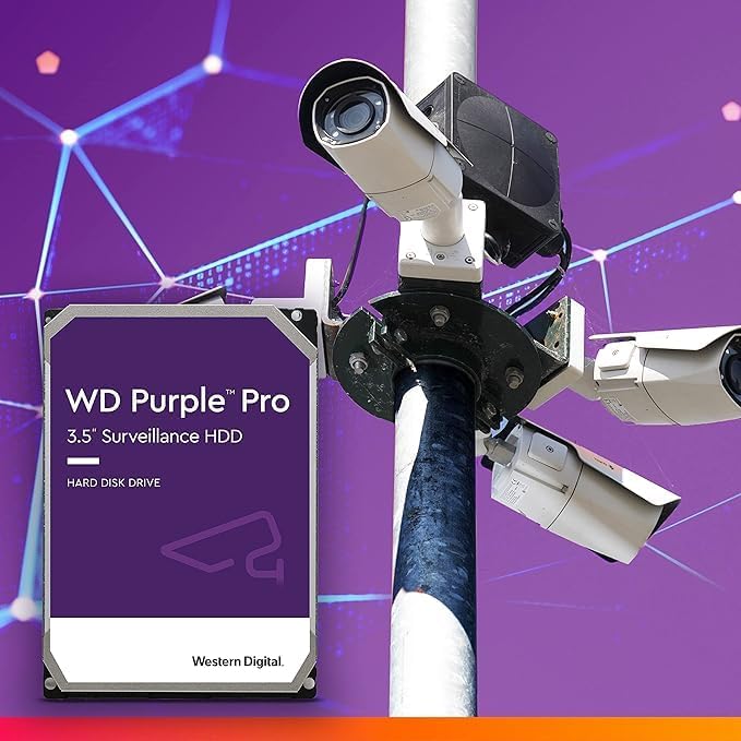 Western Digital 12TB WD Purple Pro Surveillance Internal Hard Drive HDD - SATA 6 Gb/s, 512 MB Cache, 3.5" - WD122PURP - 2