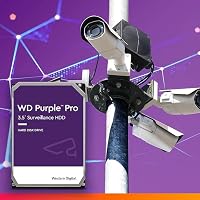 WD Purple Pro 12 TB Interne Festplatte 3,5 Zoll - OptiNAND, 550 TB/Jahr Workload-Rate, 256 MB Cache, 7.200 U/min, AllFrame KI-Technologie – Ansicht 2