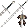 UNITED CUTLERY Lord of the Rings Strings Ranger Sword Aragorn Decorative Sword with Wall Plate 120 cm for Collectors