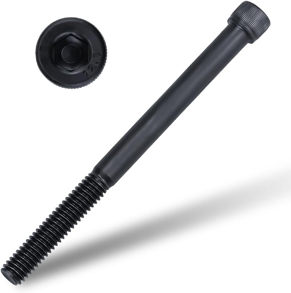 5/16-18 x 3-1/2" Socket Head Cap Screws Bolts 10 PCS, 12.9 Grade Alloy Steel, Black Oxide Finish, Partial Thread, Allen Socket Drive