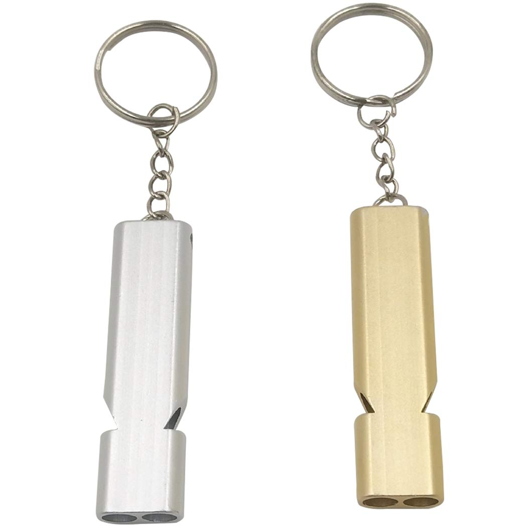 2PCS Parrot Training Whistle Portable Bird Control Whistle Pigeon Whistle Parrot Sound Whistle Pigeon Whistle for Training Aluminium Alloy-image-25