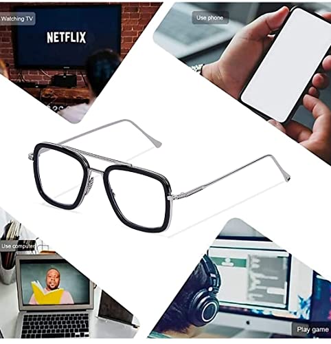 Image of Spider Man Glasses Vintage Square Metal Frame for Men Women Sunglasses Classic Downey Iron Man Tony Stark Shades (Men, Women)