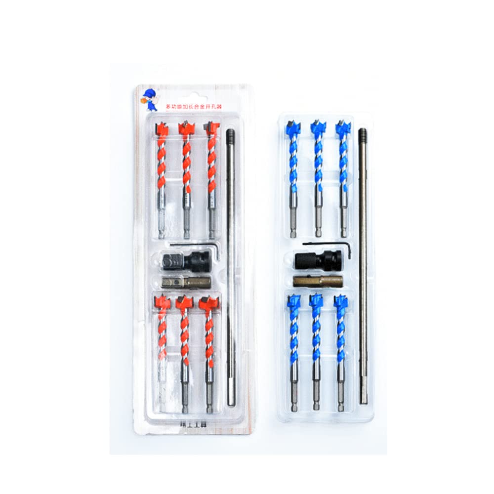 10psc Forstner Woodworking Drill Bit Set Boring Hole Saw Cutter Wood Tools 16-25mm Orange