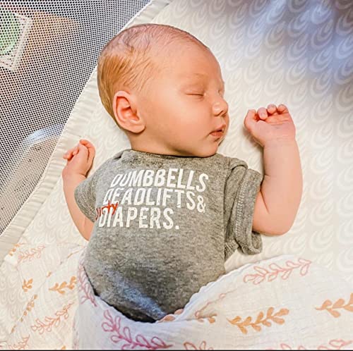 Dumbbells Deadlifts & Dirty Diapers Mini-Me Triple D Bodysuit - Unisex Bodysuit, Baby Boy or Baby Girl2