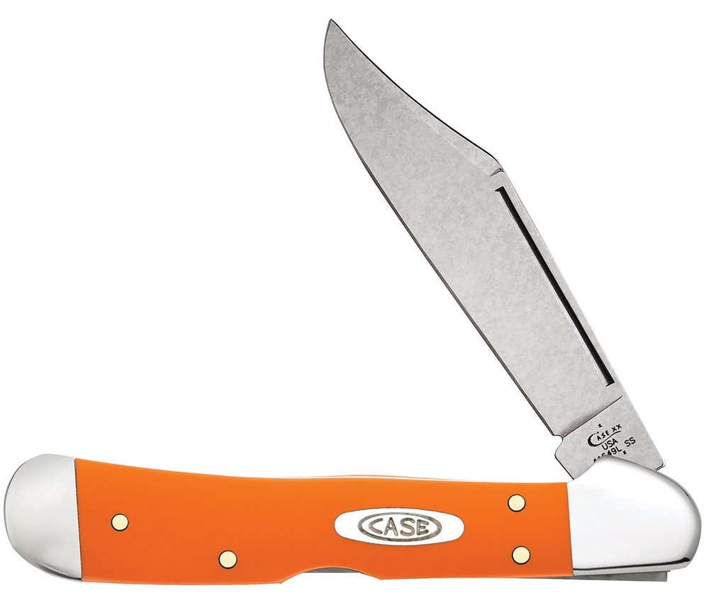 Amazon.com: Case XX WR Pocket Knife, ORANGE SYNTHETIC COPPERLOCK