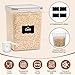 ComSaf Flour Sugar Storage Containers Set of 3 (5.2L/175oz) (2.5L/84oz*2), Large Airtight Food Storage Containers with Lids, Plastic Canisters Sets for Kitchen, Pantry Organizers for Rice and Baking