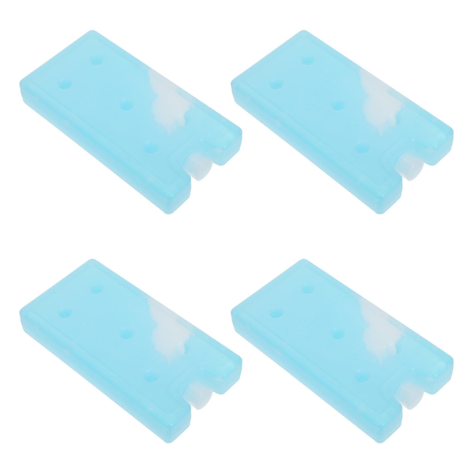 Healvian 4 Pièces Bloc Réfrigérant Réutilisable Refroidissement Rapide et Maintien Fraîcheur en PE 250ml pour Paquet Isothermes et Nourriture pour Camping et Pique-