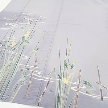 Amazon.co.jp: 変則絽 手描き 落款 蜻蛉 勝ち虫 夏着物 仕付け糸
