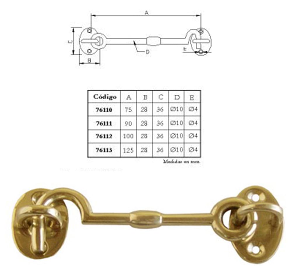 IMEX EL ZORRO B-76111 90mm Brass Gloss Ship Type Aldabilla - Image 2