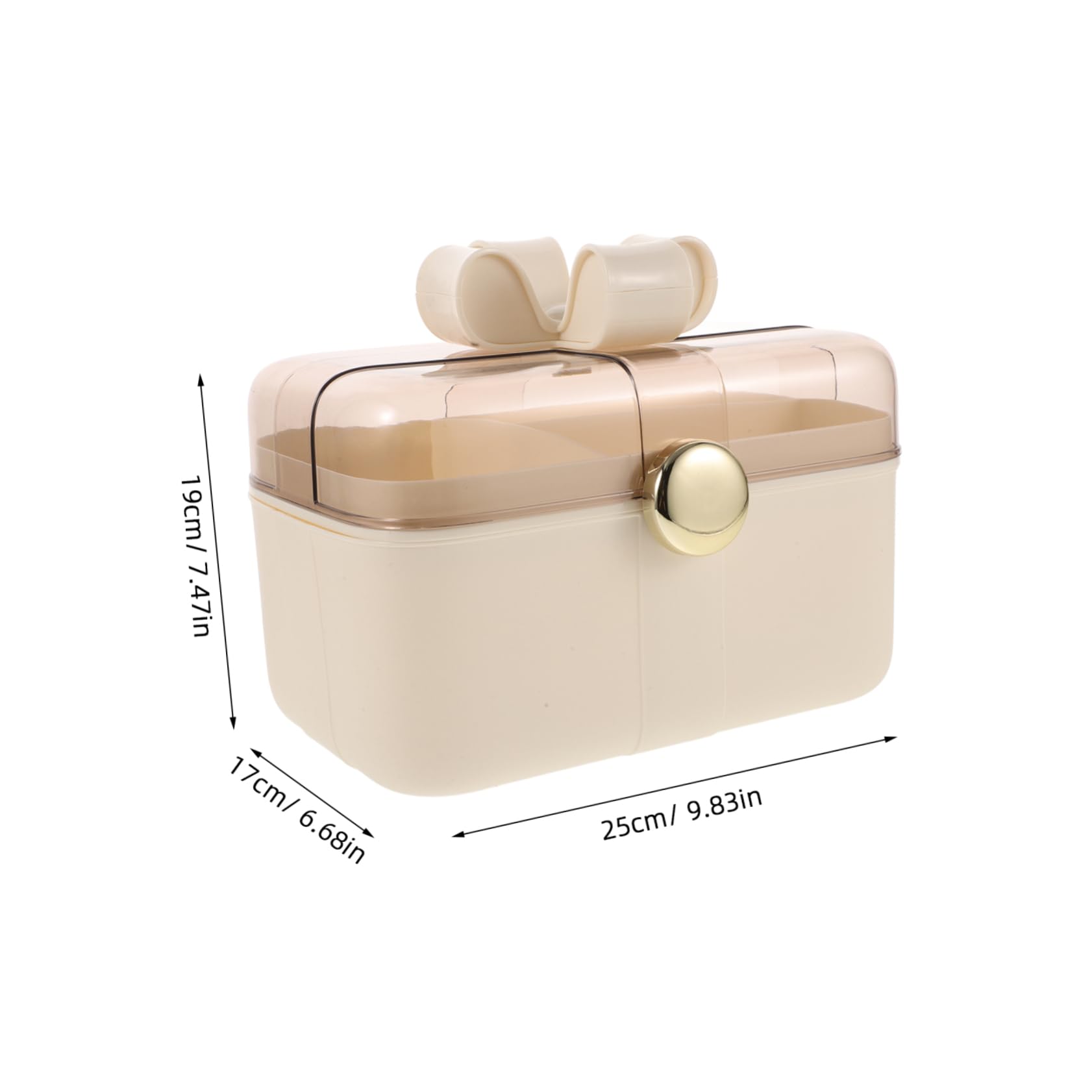 Haarschmuck-organizer Mit Griff Und Deckel Haarschmuck-aufbewahrungsbox Doppellagiges Haarseil Organizer Für Schreibtisch Und Reisen Vielfältige Aufbewahrungsmöglichkeiten