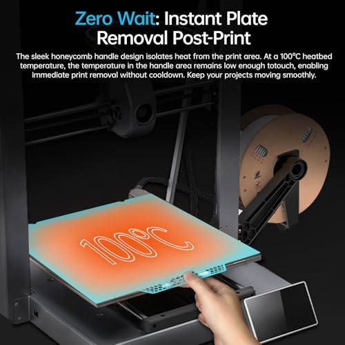 Image of BIQU CryoGrip Pro Glacier Build Plate for K1 Max 3D Printer | Double-Sided Fine Textured Spring Steel Sheet, Firm Adhesion, 310x315mm, 1 Piece