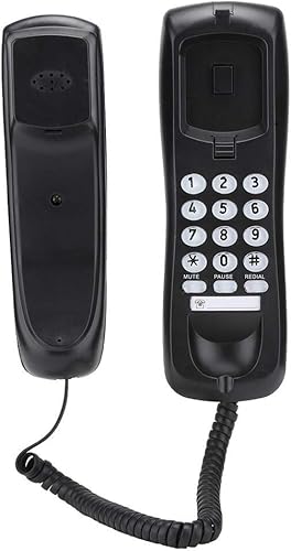 KX-T628 Teléfonos fijos para el hogar, teléfonos con cable montados en la pared Teléfonos retro con indicador y auricular, soporta función de