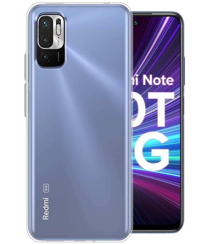 Dashmesh Shopping Silicone Back Case Cover For Redmi Note 10T 5G (Transparent | Crystal Clear | Soft Flexible), Black (B0B68SYF3J) Amazon Price History, Amazon Price Tracker