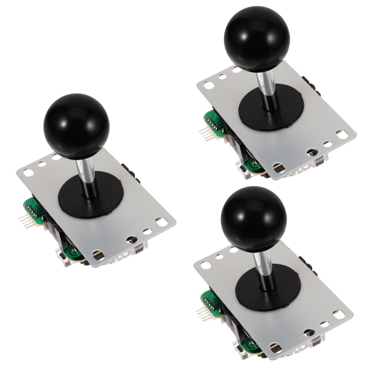 YARNOW Joystick Nero Simulatori di Gioco Game Conter Sticks Joystick di Ricambio per Console di Gioco Scheda di Circuito ABS