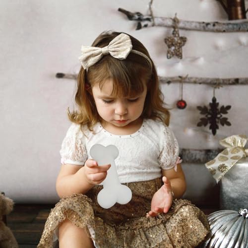 Knochen-Dekokissen aus Plüsch – Knochenplüsch-Überwurfkissen, weiches langes Dekokissen für Wohnzimmer, Schlafzimmer