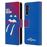 Head Case Designs 公式ライセンス ローリングストーンズ ブルーアンドロンサムアルバム キーアート レザーウォレットケース Samsung Galaxy A13 5G (2021) 対応