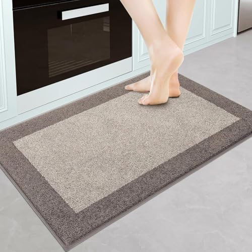 DOMUSTEX Alfombra Antideslizante Lavable a Máquina 60 x 90 cm, Tapete de Cocina, Absorbente Alfombra para Perro, Baño, Pasillo, Puerta y Dormitorio