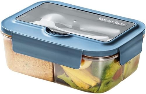 �V�^�ٓ��������`�{�b�N�X�v���X�`�b�N�����`2�d�؂�3�d�؂�1400ml 1000ml �~�����b�g����e�ʖh�R�ٓ����d�q�����W�Ή��H��t�����/�w�Z/�L�����v/�����w���̒ʋ΃A�E�g�h�A�ɓK���Ă��� (�u���[, 3�}�X1400 ml) [���s�A���i]