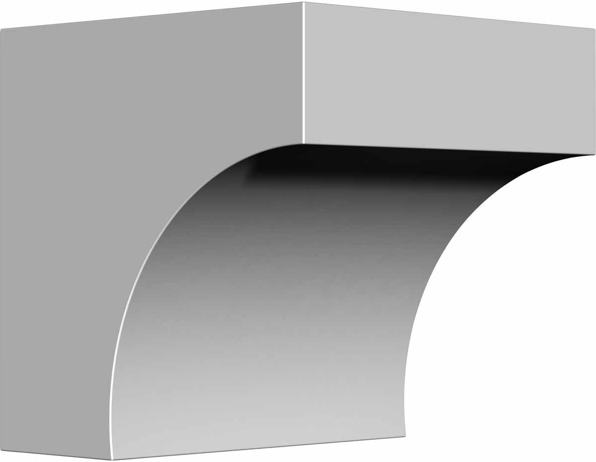 Versatile 5'' Urethane Decorative Corbel for Indoors & Outdoors