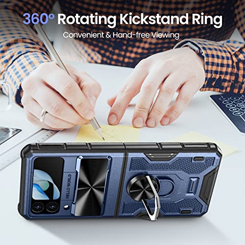Image of VEGO for Samsung Galaxy Z Flip 4 Case, with Kickstand Slide Camera Cover