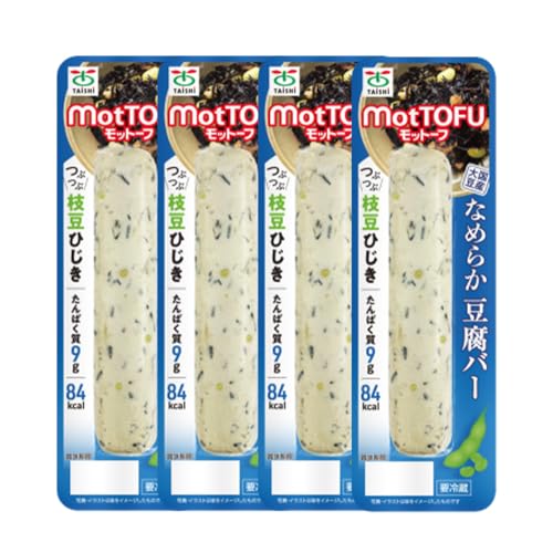 [定期便:6回][たんぱく質]なめらか豆腐バー「モットーフ」枝豆ひじき×4本 | 健康 豆腐バー 植物性 タンパク質[53051]