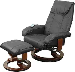 Poltrona de Massagem e Aquecimento Reclinável Elétrica Louisiana Bivolt - Tpmrcpd