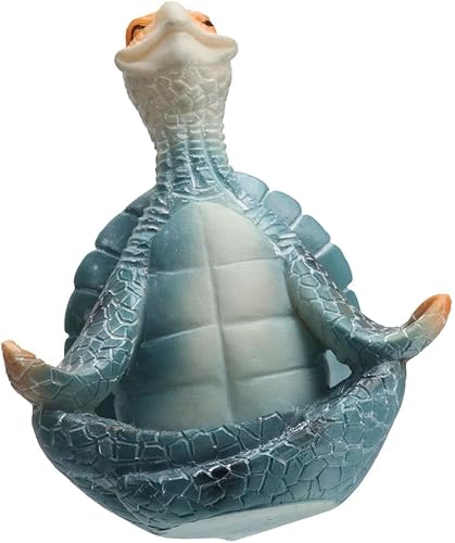 Miniatura 3 de Juego de 2 figuras de yoga de tortugas marinas para decoración del hogar, primavera, jardín, tortuga, manualidades, tortugas marinas, figuras de